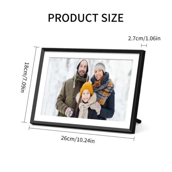 HD Digital Photo Frame with 1280x800 Touch Screen - 10.1 Inch WiFi Electronic Picture Frame, Perfect Video Gift for Family - Image 3