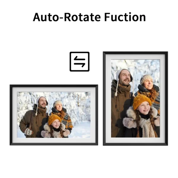 HD Digital Photo Frame with 1280x800 Touch Screen - 10.1 Inch WiFi Electronic Picture Frame, Perfect Video Gift for Family - Image 6