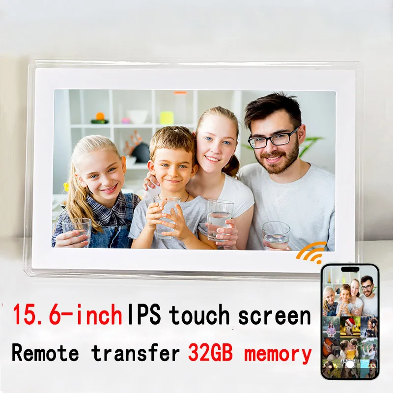 15.6-inch digital photo frame IPS high-definition electronic album holder WiFi remote wireless touch screen advertising machi