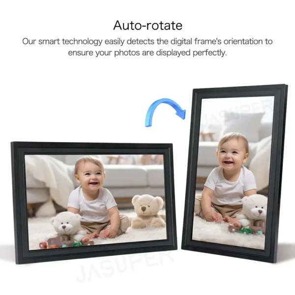 15.6 Inch WiFi Digital picture frame 32GB Large Touch screen Digital Photo Frame 1920 * 1080 IPS Auto-Rotate Frameo App - Image 5