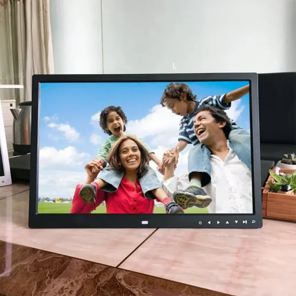 17 Inch Touch Button Digital Photo Frame Electronic Album HDMI HD Wall Mount Display Video Advertising Machine Video Player - Image 3