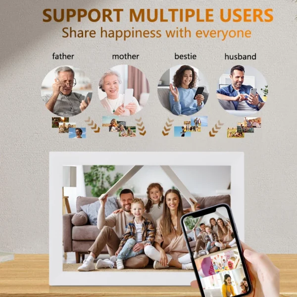 17 inch digital photo frame, high-definition electronic album, intelligent picture frame, WiFi mobile phone, photo transfer - Image 5