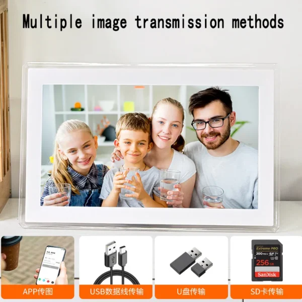 15.6-inch digital photo frame IPS high-definition electronic album holder WiFi remote wireless touch screen advertising machi - Image 5