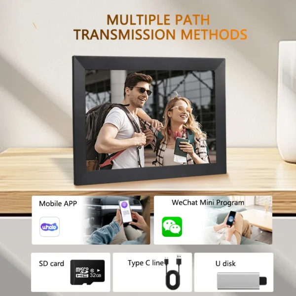 17 inch digital photo frame, high-definition electronic album, intelligent picture frame, WiFi mobile phone, photo transfer - Image 4
