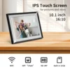 HD Digital Photo Frame with 1280x800 Touch Screen - 10.1 Inch WiFi Electronic Picture Frame, Perfect Video Gift for Family